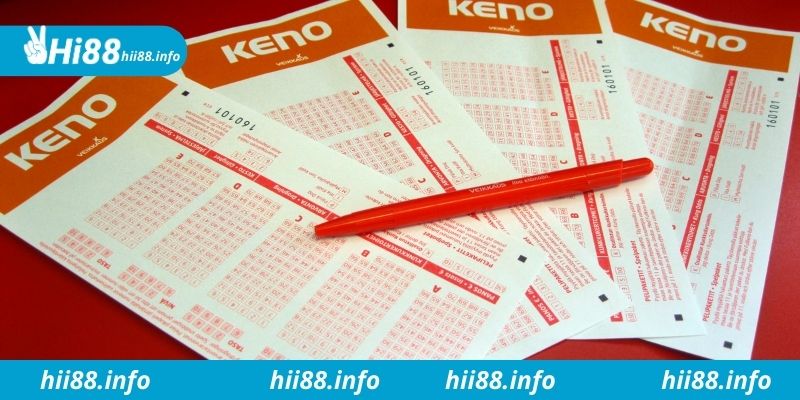 Các hình thức đặt cược của trò chơi Keno tại Hi88